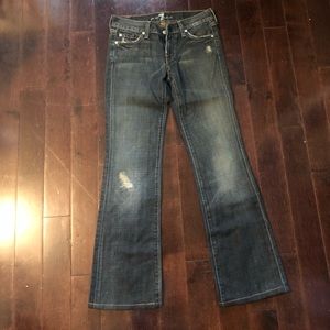 NWOT 7 for all mankind bootcut jeans size 25
